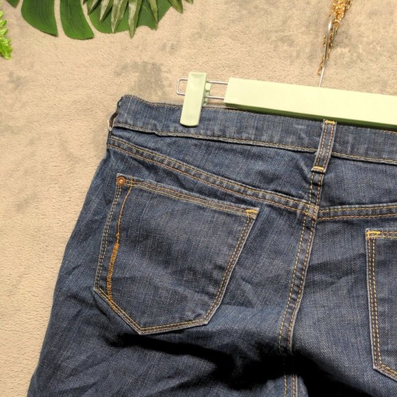 The Flirt Women Jeans Mid Rise Bootcut Leg Blue Dark Wash W:38 L:30 - Picture 13 of 16